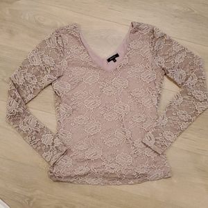 RW&CO V-Neck lace top